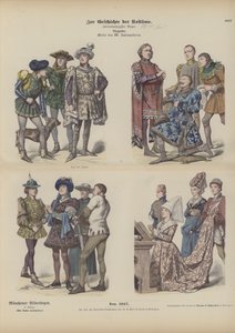 Burgundsk kjole, 1400-tallet af German School
