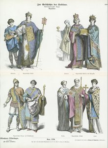 Byzantine costumes  af German School