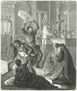 Byzantinsk ikonoklasme, 8. århundrede (gravering) af German School