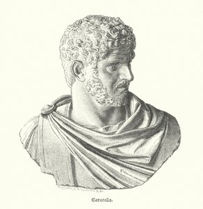 Caracalla, romersk kejser (stik) af German School