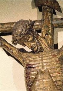 Kristus på korset, kaldet Le Devot Christ, 1307 (træ) (detaljer)