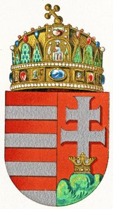 Ungarns våbenskjold, ca. 1898 af German School