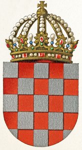 Kroatiens våbenskjold, ca. 1898 af German School