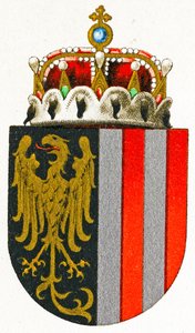 Øvre Østrigs våbenskjold, ca. 1898 af German School