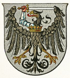 Vestpreussens våbenskjold, c.1898 af German School