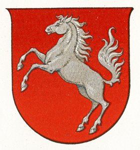 Westfalens våbenskjold, ca. 1898 af German School