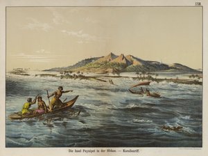 Koralrev ud for Puynipet Island (Pohnpei), Caroline Islands (farvefoto) af German School