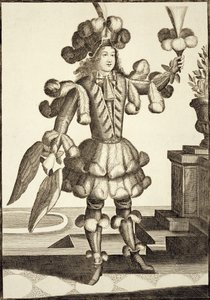 Kostume til en fjerhandler, pub. af Gerard Valck (16512-1726) c.1690 af German School