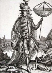 Kostume til en fisker, udgivet af Gerard Valck (1651-2-1726) ca. 1690 (stik) af German School