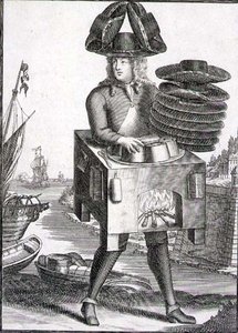 Kostume til en hattemager, pub. af Gerard Valck (1651/2-1726) ca. 1690 (gravering) af German School