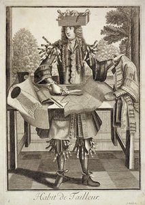 Kostume til en skrædder, pub. af Gerard Valck (16512-1726) c.1690 af German School