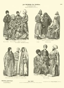 Costumes of Central Asia, late 19th Century  af German School