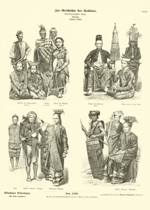 Costumes of Indonesia, 1880  af German School