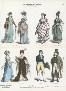Costumes of the 1800s  af German School