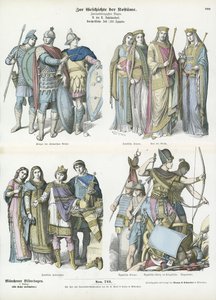 Costumes of the ancient world  af German School