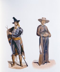 Kostumer af indbyggerne i Mexico og Vera Cruz af German School