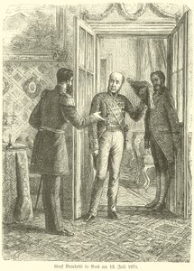 Count Benedetti at Ems, 13 July 1870  af German School
