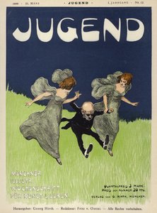 Cover illustration for Jugend magazine, 1896dani af German School