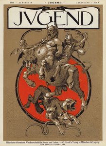 Forsideillustration til magasinet Jugend, 1896 af German School
