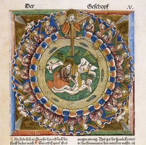 Creation of Eve, 1483dani af German School