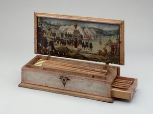 Armbrøstboltekasse tilhørende Prins Otto von Hesse, 1615 (malet træ) (se også 312141-43)