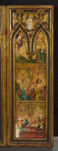 Korsfæstelsestriptykon (tidligere kendt som Estouteville-triptykonen) (højre fløj), ca. 1374 (tempera på panel) af German School
