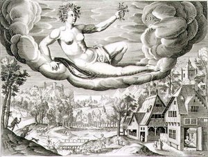 Daggry, graveret af Paul Furst (ca. 1605-66) (stik) af German School