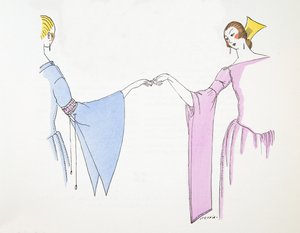 Design for Sleeves, fra Styl, pub.1922 (pochoir print) af German School