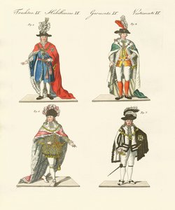Anden ridderorden (farvet gravering) af German School