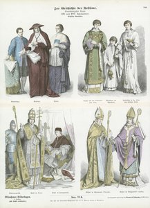 Ecclesiastical costumes, 16th and 17th Century  af German School