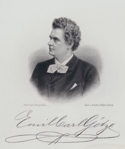 Emil Goetze, tysk operasanger (gravering) af German School