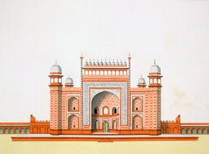 Indgang til Taj Mahal af German School