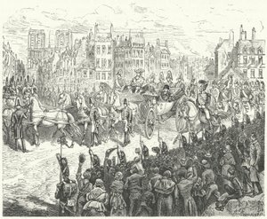 Kong Ludvig XVIII:s indtog i Paris, 1814 af German School
