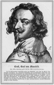 Ernst, greve af Mansfeld (stik) af German School