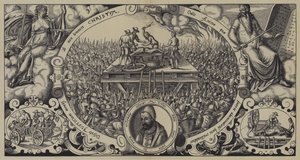 Henrettelse af Lippold ben Chluchim, møntmester i Brandenburg, Berlin, 28. januar 1573 af German School