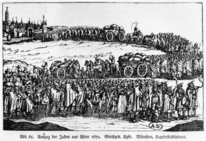 Udvisning af jøder fra Wien, 1670 af German School