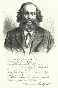 Ferdinand Freiligrath, tysk digter, oversætter og liberal politisk agitator (gravering) af German School