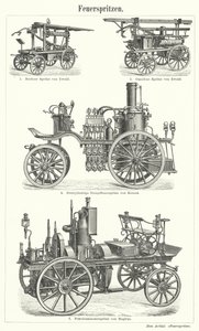 Brandbiler (gravering) af German School