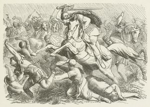 Første dages kamp med Arminius