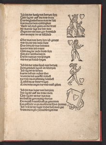 Spådomme fra spillekort, ca. 1510 af German School