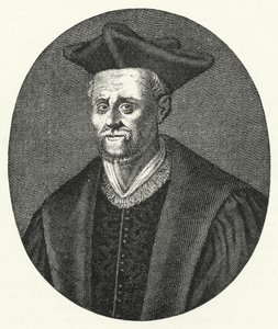 Francois Rabelais, fransk forfatter (gravering) af German School
