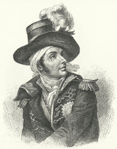 Francois de Charette, fransk royalistisk soldat og politiker, der var en af lederne af Vendée-oprøret mod det franske revolutionære regime (gravering) af German School