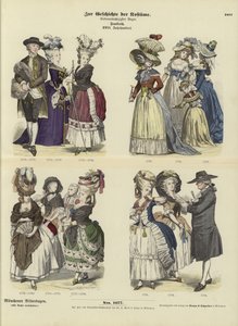 French costumes, 18th Century  af German School