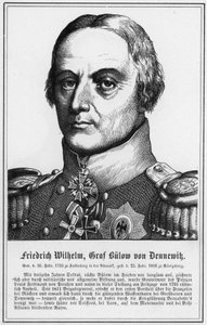Friedrich Wilhelm, greve Bulow von Dennewik (stik) af German School