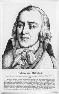 Friedrich von Matthisson (gravering) af German School