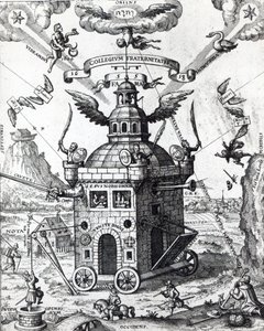 Frontispice af The College of Fame af Theophilus Schweighardt, 1618 af German School