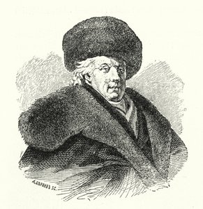 Gavrila Dershavin, russisk digter (gravering) af German School