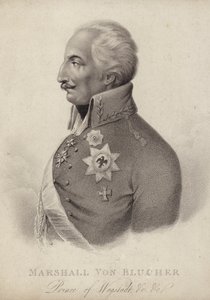 Gebhard von Blucher, preussisk feltmarskal (gravering) af German School