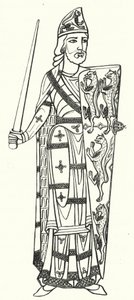Geoffrey Plantagenet, greve af Anjou (gravering) af German School