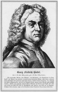 Georg Friedrich Handel (stik) af German School